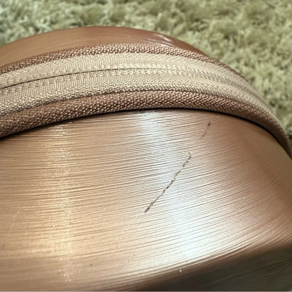 Calpak mini hatbox in rose gold